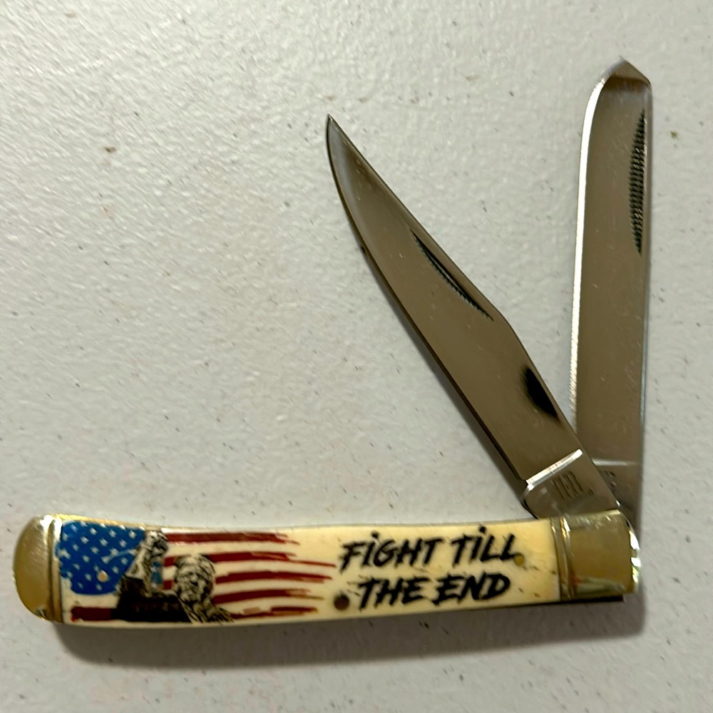 Rough Ryder TRUMP trapper knife never used or carried.
